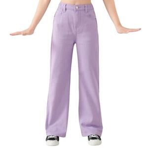 Shein Baggy Wide Leg Lavender Denim Jeans Women's Size XS US 2 EU 34